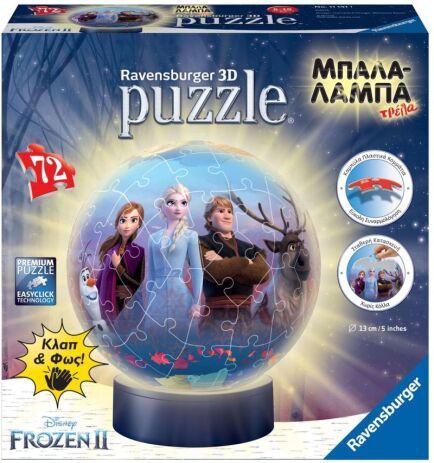 Ravensburger Παζλ 3D Μπαλαλάμπα Τρέλα-Ψυχρά & Ανάποδα 72Τμχ (11141) (1)