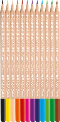 Maped Ξυλομπογιές Smiling Planet 12Τμχ (831800FC) (1)