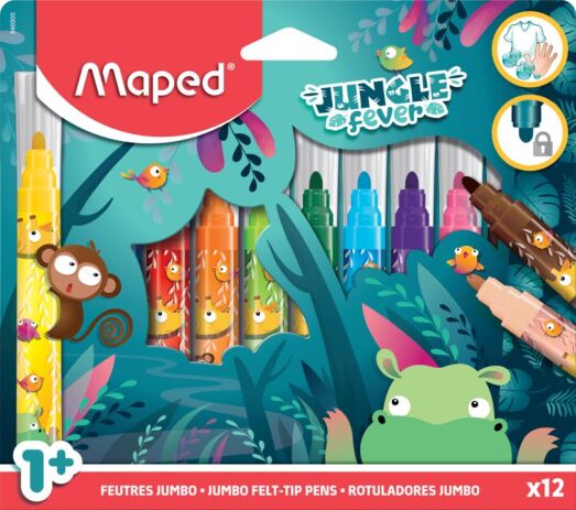 Maped Jungle Fever Μαρκαδόροι Maxi 12Τμχ (846900) (0)