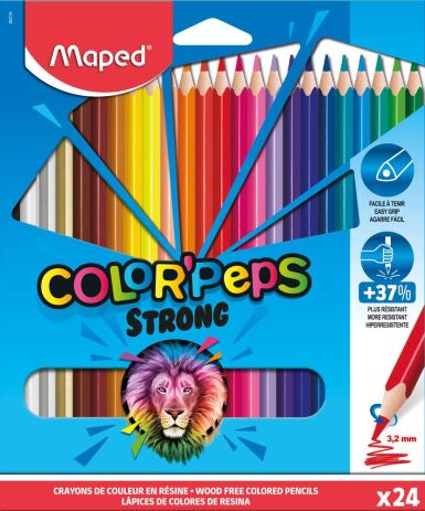Maped Ξυλομπογιές Color'Peps Strong 24Τμχ (862724) (0)