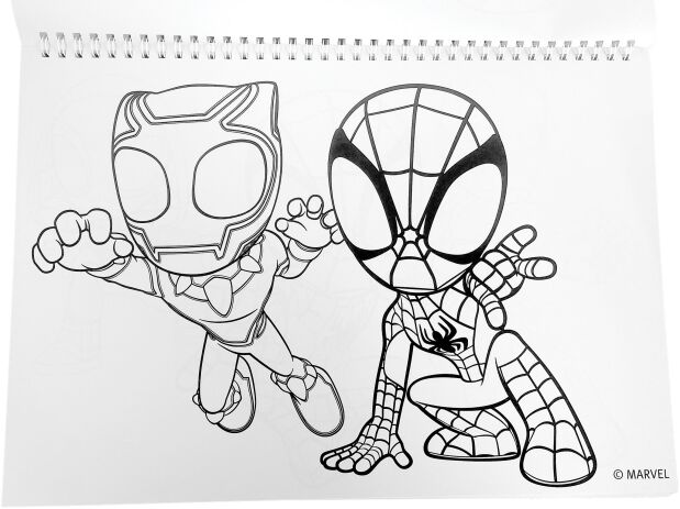 Spidey Dino Webs Μπλοκ Ζωγραφικής Α4+Stickers (337-12416) (2)