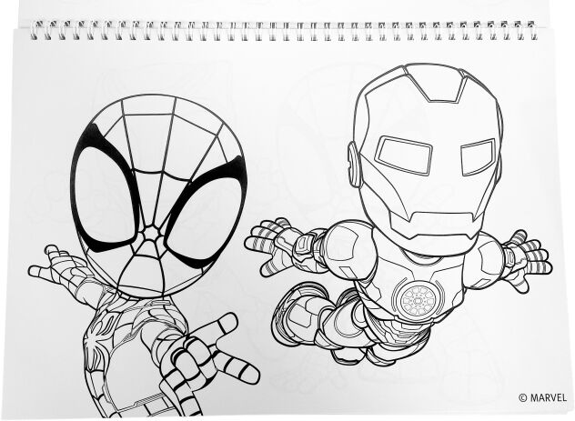 Spidey Dino Webs Μπλοκ Ζωγραφικής Α4+Stickers (337-12416) (3)