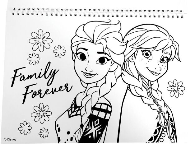 Frozen Μπλοκ Ζωγραφικής Α4+Stickers (341-73416) (3)