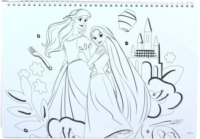 Princess Μπλοκ Ζωγραφικής Α4 Και Stickers (331-56416) (4)