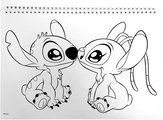 Stitch Μπλοκ Ζωγραφικής Α4 Και Stickers (342-03416) (4)