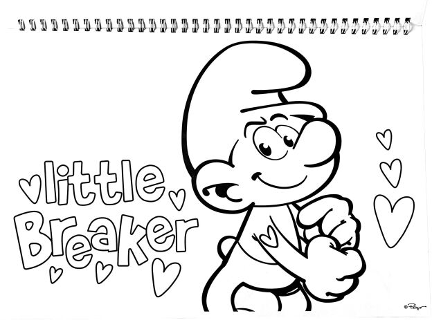 Smurfs Μπλοκ Ζωγραφικής Α4+Stickers (344-25416) (2)