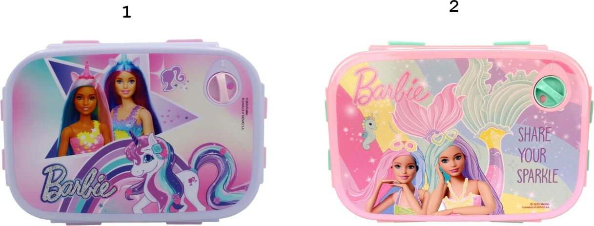 GIM Δοχείο Φαγητού (Microwave) Barbie Girl-2 Σχέδια (571-22265) (1)