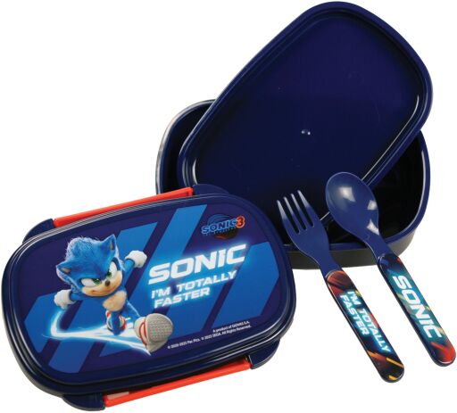 GIM Δοχείο Φαγητού Με Κουτάλι/Πιρούνι Sonic-2 Σχέδια (572-52276) (3)