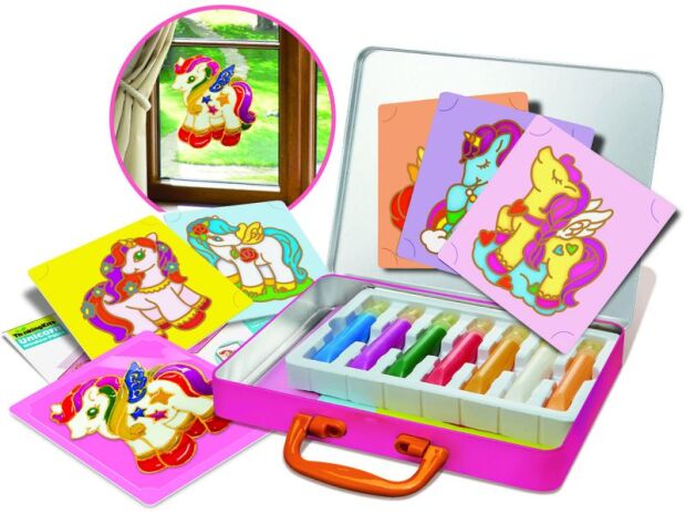 4M Ζωγραφική Σε Γυαλί Μονόκεροι-Κατασκευή (4M0487-04735) (1)