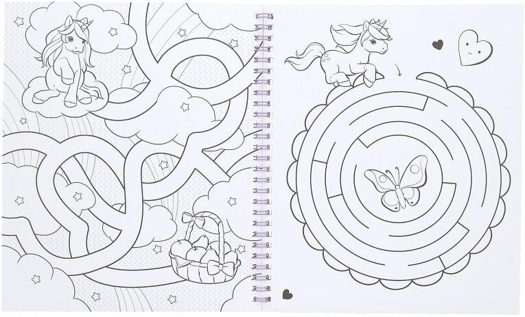 Ylvi Μπλοκ Ζωγραφικής  With Unicorn & Sequins (D13587) (2)