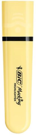 Bic B.Υπογραμμιστής Highlighter Flat Pastel Κίτρινο-1Τμχ (517965) (0)