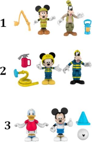 Mickey Φιγούρες 7.5cm 2Pack - 3 Σχέδια (MCC04520) (1)