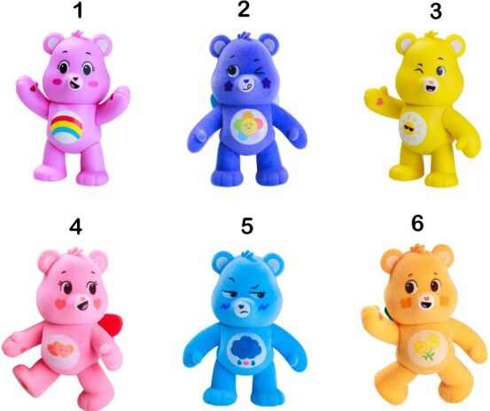 Care Bears Φιγούρα Δράσης 10cm-6 Σχέδια (CAR10000) (1)