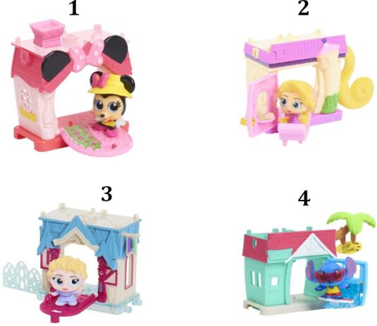 Disney Doorables Mini Σπιτάκια-4 Σχέδια (DRB02000) (1)