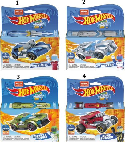F.P. Mega Bloks Hot Wheels Racers-106Τμχ-4 Σχέδια (GVM28) (1)