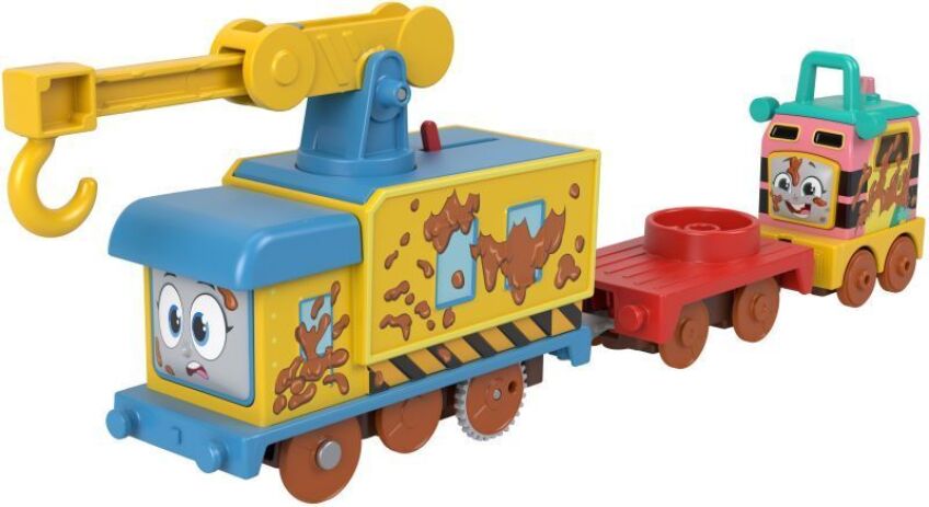 Fisher Price Thomas Trackmaster Μηχανοκίνητα Τρένα Με 2 Βαγόνια-6 Σχέδια (HFX97) (6)