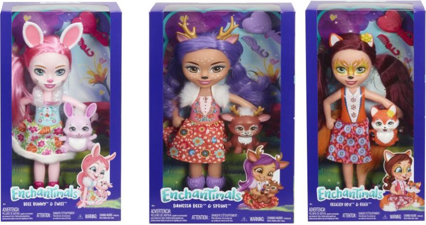 Enchantimals Μεγάλη Κούκλα-3 Σχέδια (FRH51) (2)