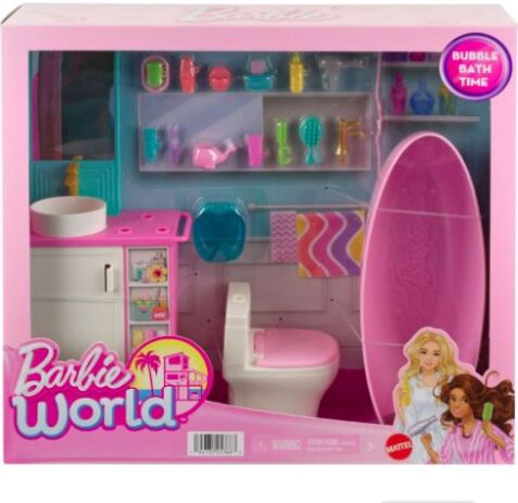 Barbie Σετ Μπάνιου Με Αξεσουάρ (HYR09) (1)
