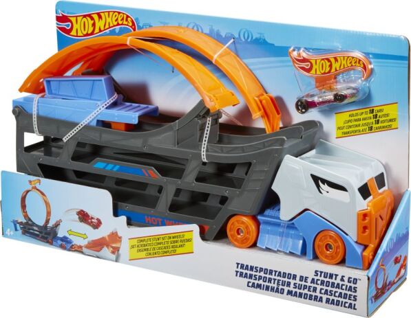Hot Wheels Stunt N' Go Πίστα - Μεταφορέας (GCK38) (3)
