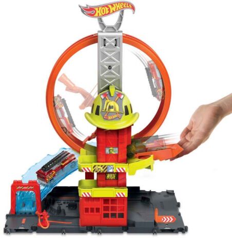 Hot Wheels Πίστα Πυροσβεστικός Σταθμός City (HKX41) (3)