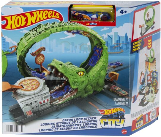 Λαμπάδα Hot Wheels Πίστες City Με Θηρία-4 Σχέδια (HDR29) (2)