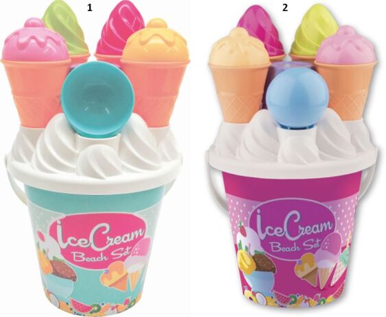 Androni Giocattoli Κουβαδάκι-Σετ Cup Cake Gelati-2 Σχέδια (1292-0000) (1)
