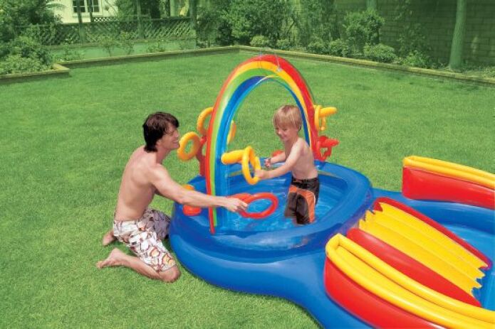 Intex Πισίνα Ουράνιο Τόξο Play Center 297x193x135cm (57453NP) (2)