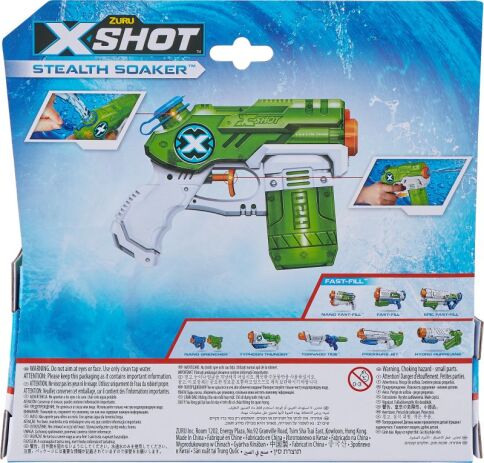 Zuru X-Shot Νεροπίστολο Stealth Soaker Small - 2 Σχέδια (01226) (4)