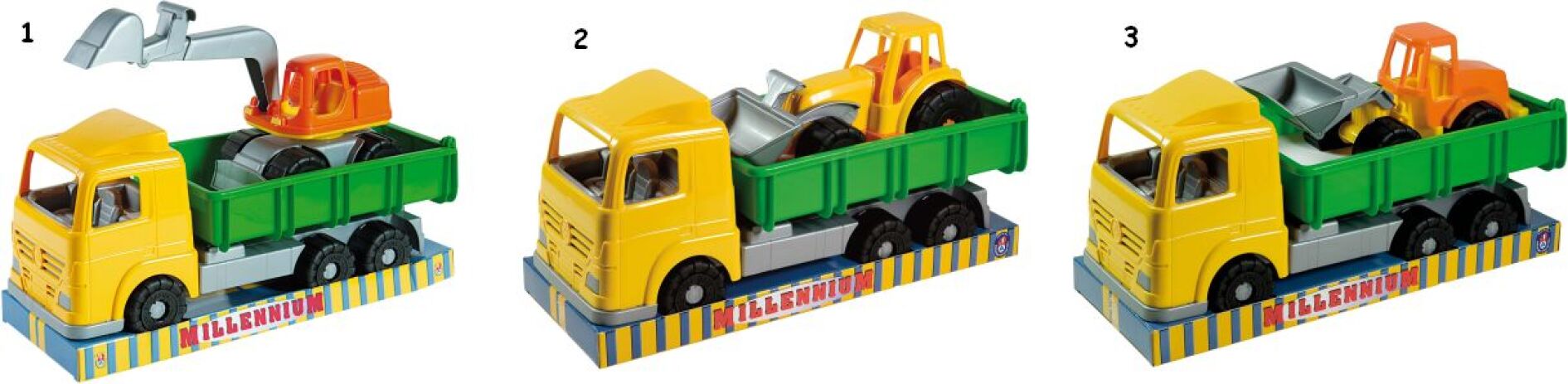 Androni Giocattoli Φορτηγό Με Μηχάνημα-3 Σχέδια (6089-0000) (1)