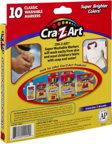 Cra-Z-Art Μαρκαδόροι Super Washable 10Τμχ (10002) (3)