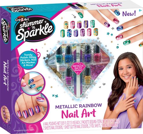 Cra-Z-Art Shimmer 'N  Sparkle Metallic Rainbow Nail Art (65540) (0)