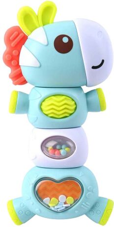 Playgo Κουδουνίστρα Rattle & Twist Ζέβρα (1585) (0)