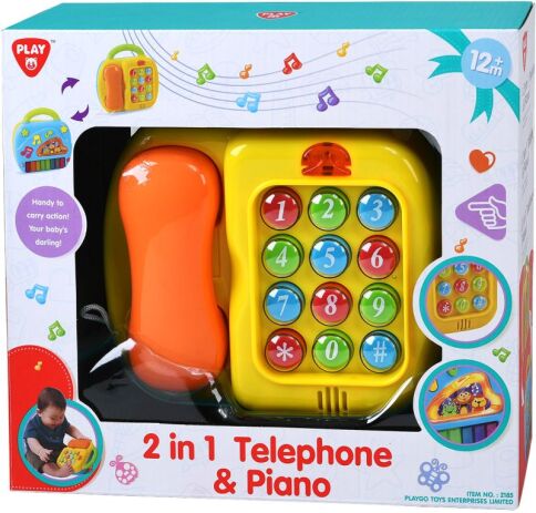 Playgo Τηλέφωνο & Πιάνο 2 In 1 (2185) (2)