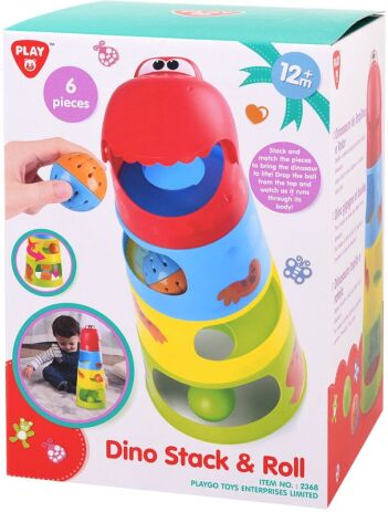 Playgo Πυραμίδα Δεινόσαυρος Stack & Roll (2368) (1)