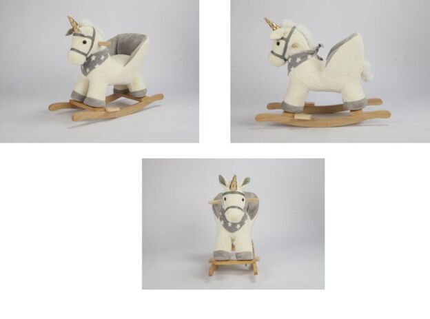 High Hope Κουνιστός Μονόκερος Μπεζ Με Ήχο (JR291-BEIGE) (1)