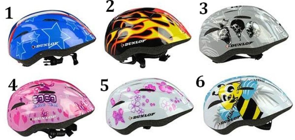 Dunlop Κράνος Παιδικό 48-52cm -6 Σχέδια (41627) (1)