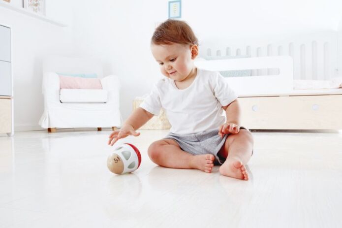 Hape Early Explorer Ξύλινη Κουδουνίστρα Bell Rattle (E0016) (2)