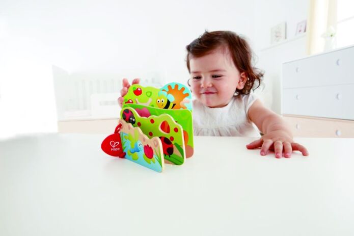 Hape Early Explorer Ξύλινο Baby's Bug Βιβλιαράκι (E0043A) (3)
