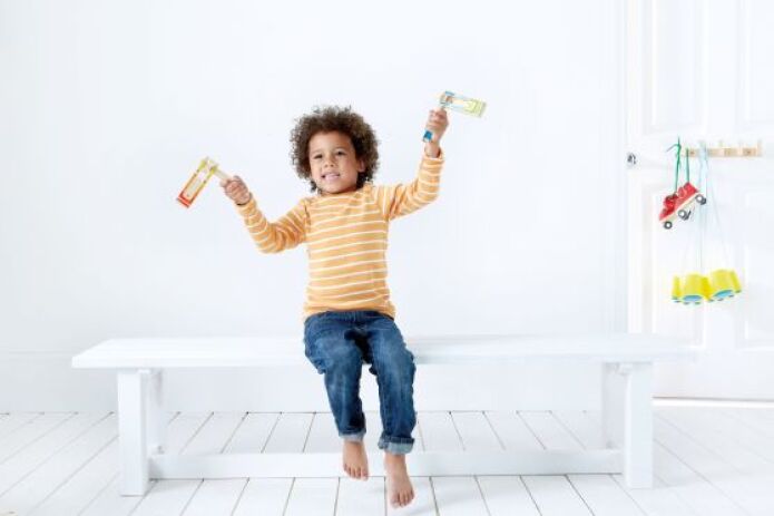 Hape Early Melodies Ξύλινη Ροκάνα Happy Noisemaker (E0611) (1)