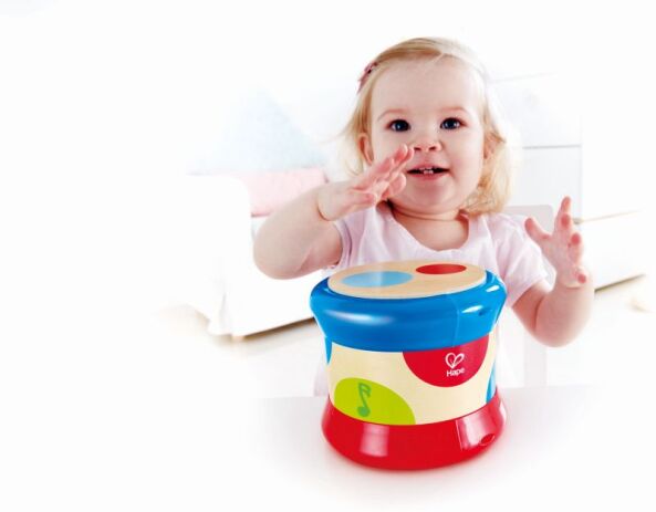 Hape Early Melodies Ξύλινο Τύμπανο Baby Drum (E0333) (2)