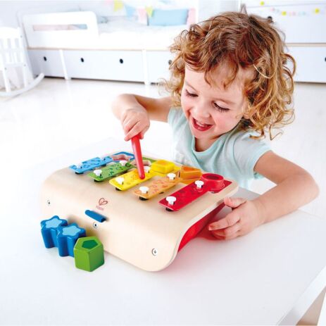 Hape Early Melodies Ξύλινο Ξυλόφωνο Shape Sorter (E0334A) (4)