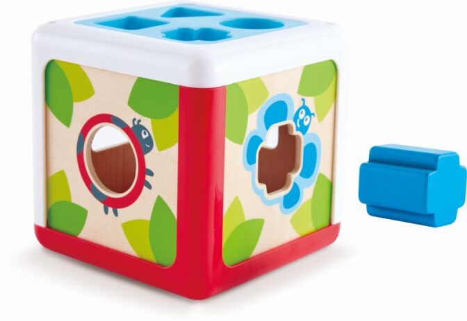 Hape Early Explorer Ξύλινο Shape Sorting Box-Garden (E0507) (2)