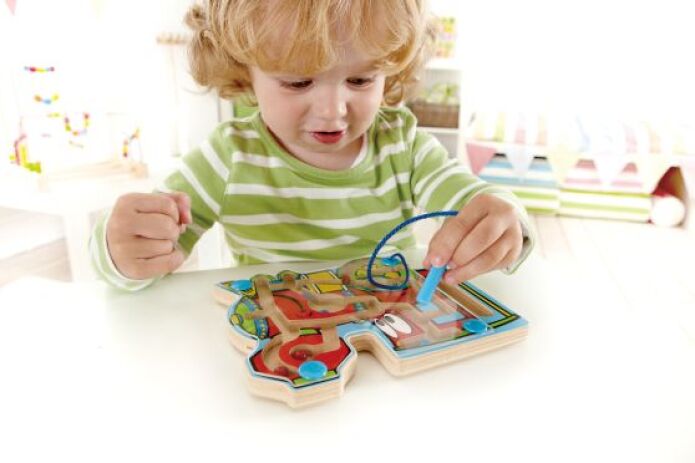 Hape Early Explorer Ξύλινο Παιχνίδι Με Μπίλιες Choo-Choo Tracks (E1701) (1)