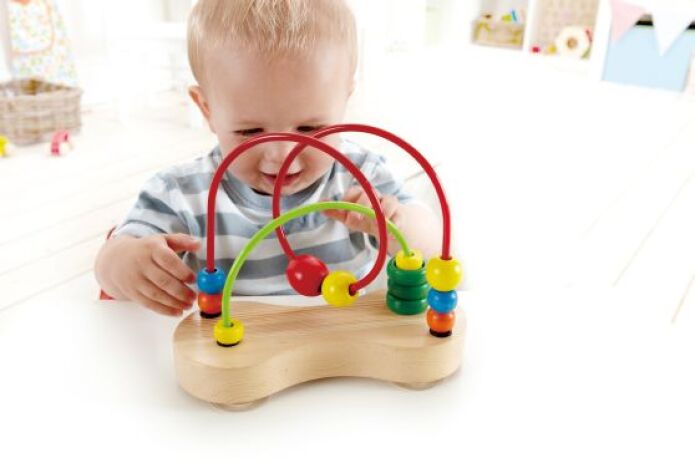 Hape Totally Amazing Λαβύρινθος Με Ξύλινες Χάντρες Double Bubble (E1801) (1)