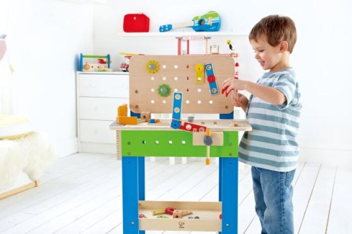 Hape Early Explorer Ξύλινος Πάγκος Εργασίας Master Workbench (E3000) (1)