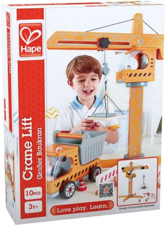 Hape Playscapes Ξύλινος Γερανός Crane Lift (E3011) (3)