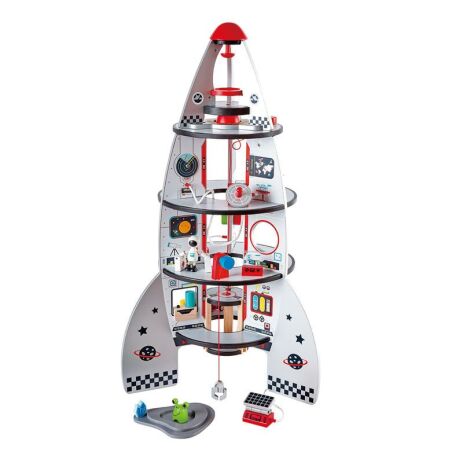 Hape Early Explorer Ξύλινο Διαστημόπλοιο Four-Stage Rocket Ship (E3021A) (0)