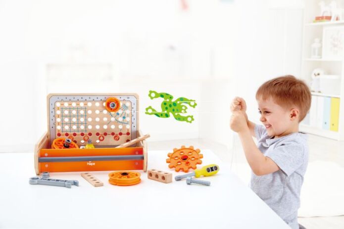 Hape Early Explorer Ξύλινο Σετ Εργαλείων Science Experiment Toolbox (E3029) (5)