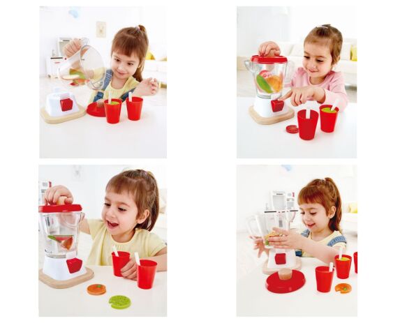 Hape Playfully Delicious Ξύλινο Σετ Μιξερ Smoothie (E3158) (1)