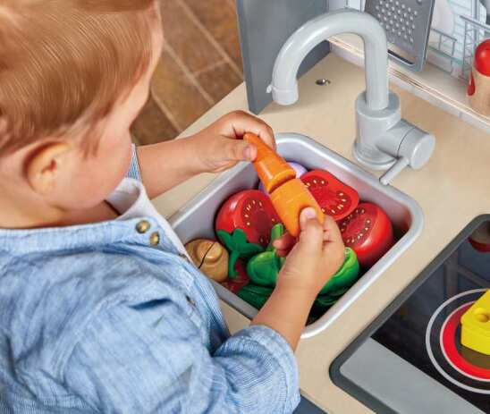 Hape Ξύλινη Κουζίνα Light & Sound (E3166A) (5)